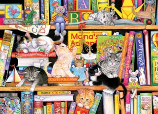 Puzzle Pièces XXL - Storytime Kittens - 200 à 499 pièces de Cobble Hill – boîte 1 sur 2