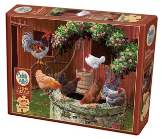 Puzzle Pièces XXL - The Chickens are Well - 200 à 499 pièces van Cobble Hill – doos 2 van 2