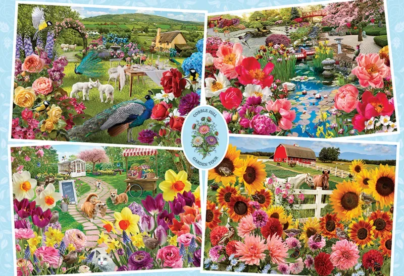 Puzzle Pièces XXL - Visite Du Jardin - 100 à 149 pièces de Cobble Hill – boîte