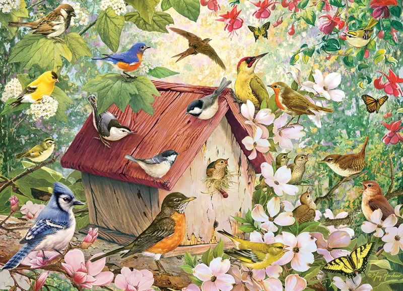 Puzzle Printemps Fleuri - 1000 pièces de Cobble Hill – boîte
