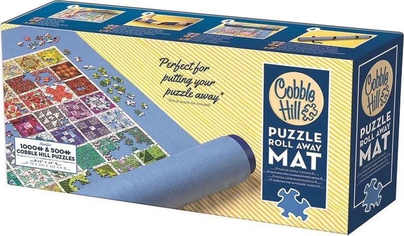 puzzle - Roll away matt (76 x 120 cm) van Cobble Hill, editie Blauw – doos