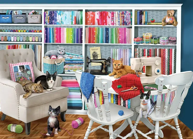 Puzzle Salle de couture - 1000 pièces de Cobble Hill – boîte