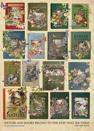 Puzzle The Nature of Books - 1000 pièces de Cobble Hill – boîte 1 sur 2