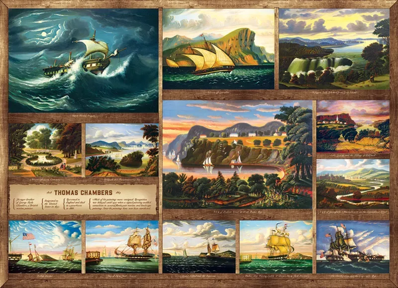 Puzzle Thomas Chambers - Random Cut - 1000 pièces de Cobble Hill – boîte