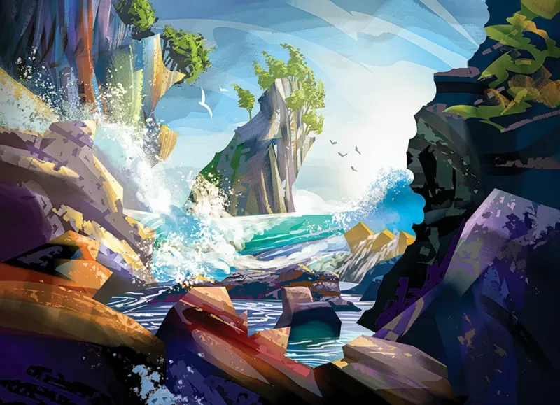 Puzzle Vagues Côtières - 1000 pièces van Cobble Hill – doos 1 van 2