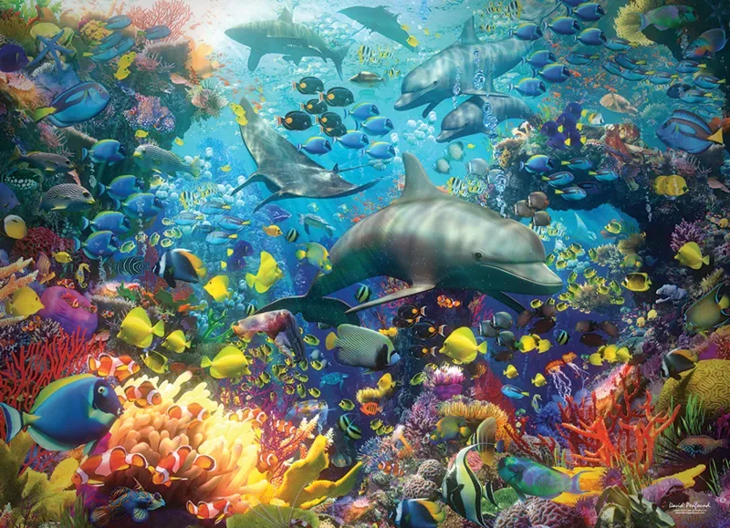 Puzzle Vibrant Sea - 1000 pièces de Cobble Hill – boîte