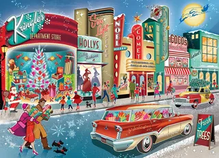 Puzzle Vintage Main Street - 1000 pièces from Cobble Hill – box 1 of 2