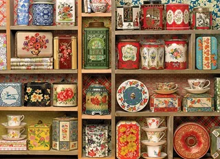 Puzzle Vintage Tins - 1000 pièces von Cobble Hill – Schachtel 1 von 2