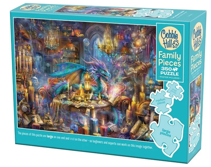 The Library Keeper (350) - Familiepuzzel de Cobble Hill – boîte