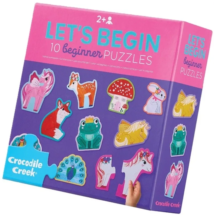 Beginnerspuzzels Eenhoorn (10x 2) från Crocodile Creek – kartong