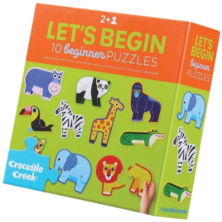 Beginnerspuzzels Jungle (10x 2) fra Crocodile Creek – æske