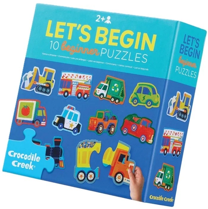 Beginnerspuzzels Voertuigen (10x 2) from Crocodile Creek – box