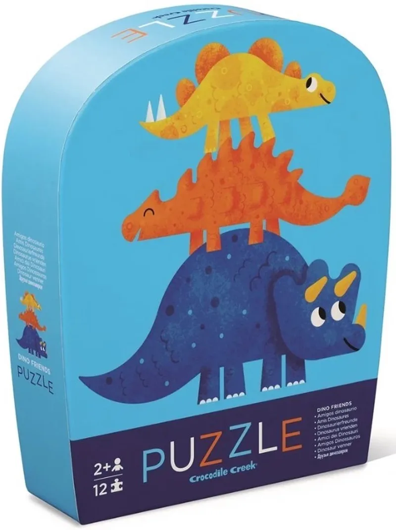 Drie dinosaurussen puzzel 2+ van Crocodile Creek, editie Meerkleurig – doos
