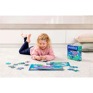 Foliepuzzel Shimmering Sharks - 60 stukjes fra Crocodile Creek, Flerfarvet-udgave – æske 5 af 6