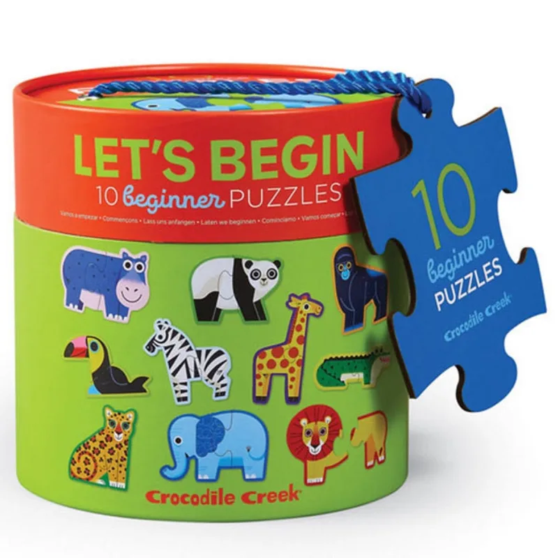 laten we beginnen puzzel Jungle - 2 stukjes. från Crocodile Creek, utgåva Flerfärgad – kartong