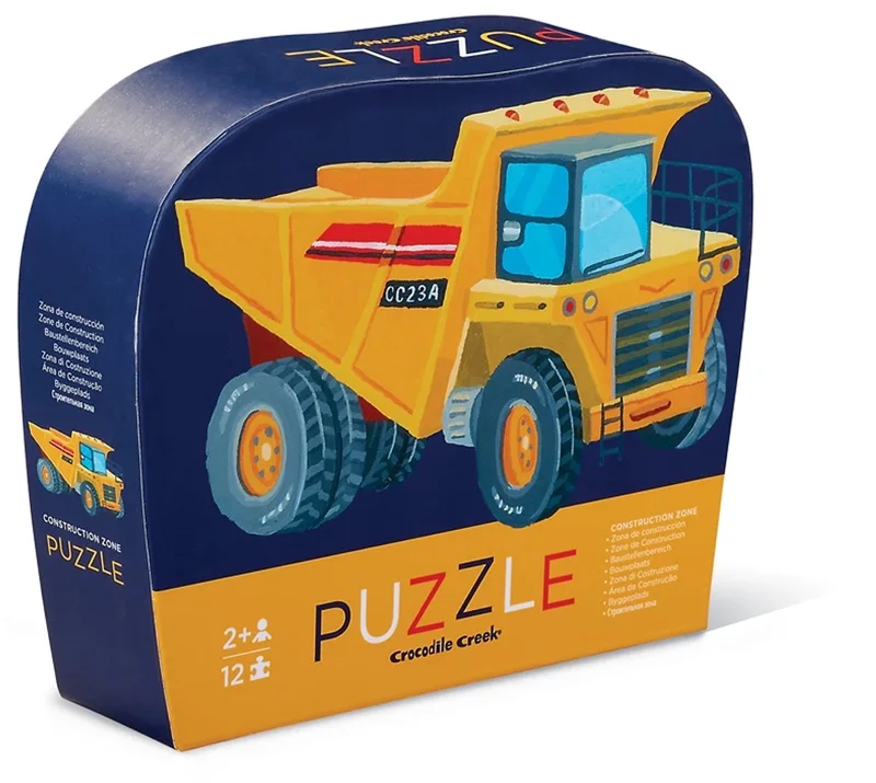 Mini Puzzle/Bouwset - 12-delig voor kinderen vanaf 2 jaar van Crocodile Creek, editie Meerkleurig – doos