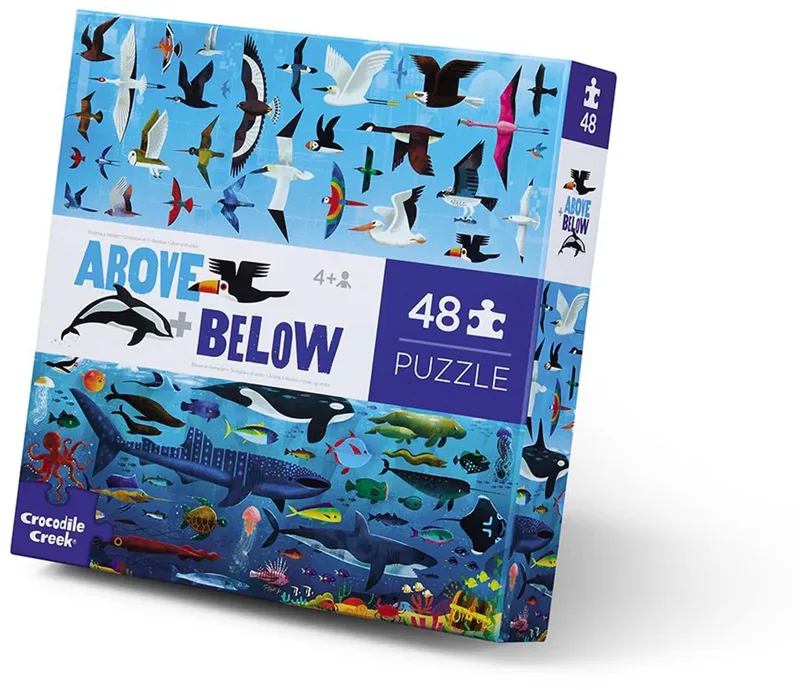 Puzzel Above & Below Sea & Sky - 48 stukjes from Crocodile Creek, Multicolour edition – box