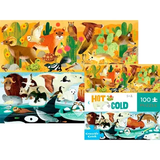 Puzzel tegenstellingen - Warm + Koud (100) von Crocodile Creek – Schachtel 2 von 2