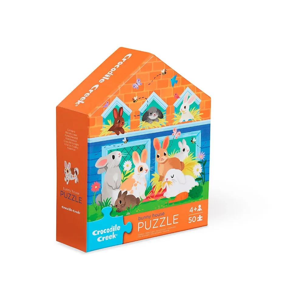 Rabbit House Puzzel 50 Stukken from Crocodile Creek – box