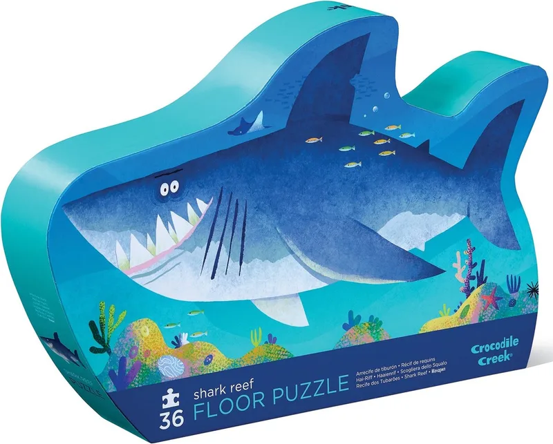 Shaped box puzzles, 36 stuks - Haaienrif de Crocodile Creek, édition Multicolore – boîte 1 sur 6