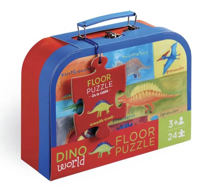Vloerpuzzel Dino wereld (24) van Crocodile Creek – doos