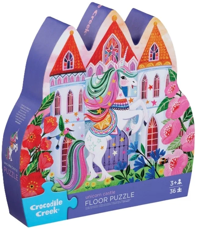 Vloerpuzzel Eenhoorn Kasteel (36) van Crocodile Creek – doos