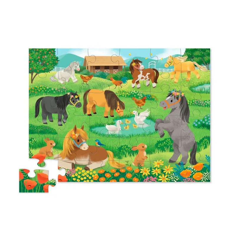 Vloerpuzzel Mooie pony's (36) from Crocodile Creek – box 2 of 2