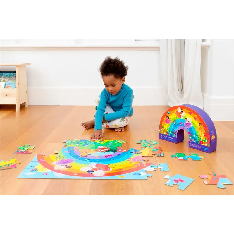 Vloerpuzzel Regenboog (36) från Crocodile Creek – kartong 4 av 6