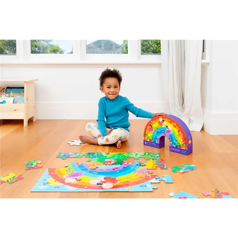 Vloerpuzzel Regenboog (36) från Crocodile Creek – kartong 6 av 6