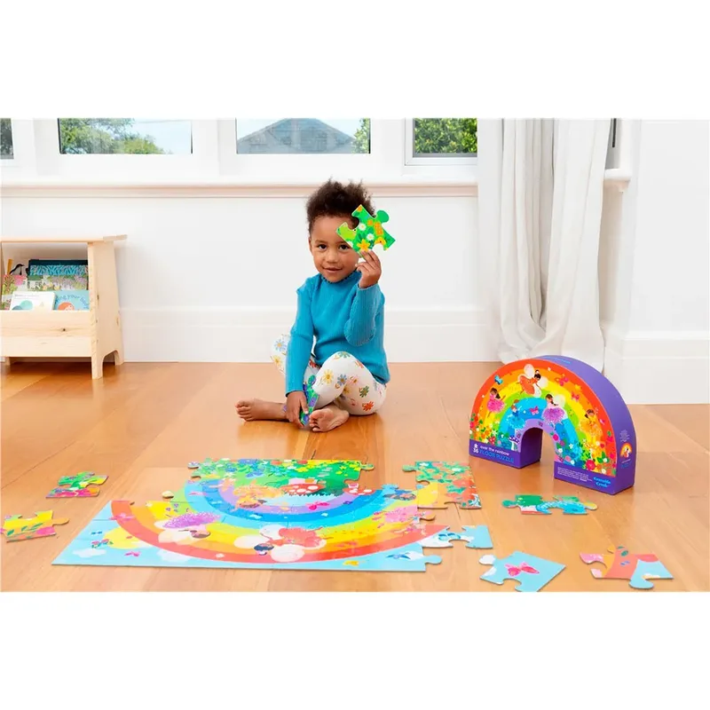 Vloerpuzzel Regenboog (36) från Crocodile Creek – kartong 3 av 6