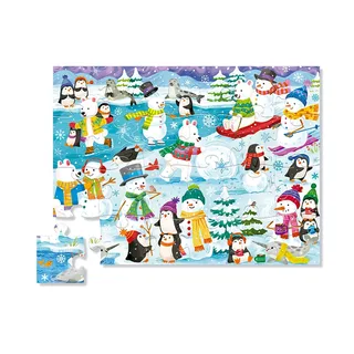Vloerpuzzel Snow Day! - 24 stukjes from Crocodile Creek, Multicolour edition – box 2 of 2