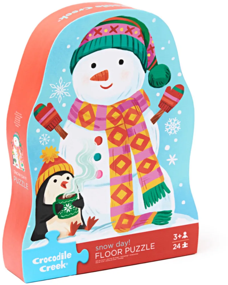 Vloerpuzzel Snow Day! - 24 stukjes from Crocodile Creek, Multicolour edition – box 1 of 2