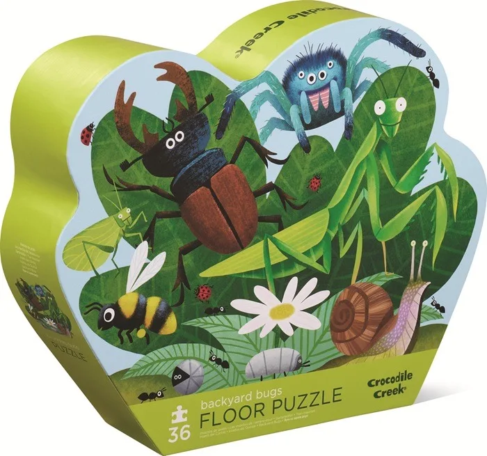 Vloerpuzzel Tuin insecten (36) from Crocodile Creek – box