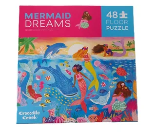 Vloerpuzzel Zeemeermin dromen (48) from Crocodile Creek – box 1 of 2