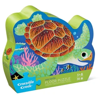 Vloerpuzzel Zeeschildpad (36) fra Crocodile Creek – æske 1 af 2