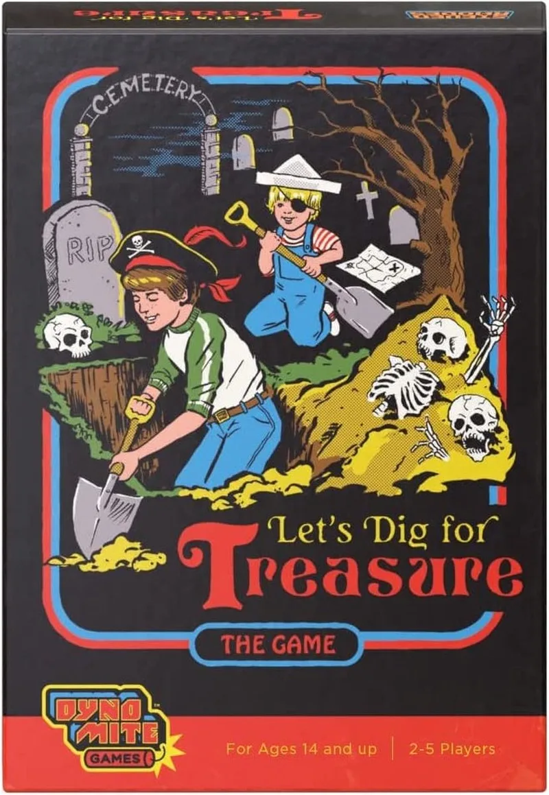 Steven Rhodes Let's Dig For Treasure - Familie Push-Your-Luck spel von Cryptozoic Entertainment – Schachtel