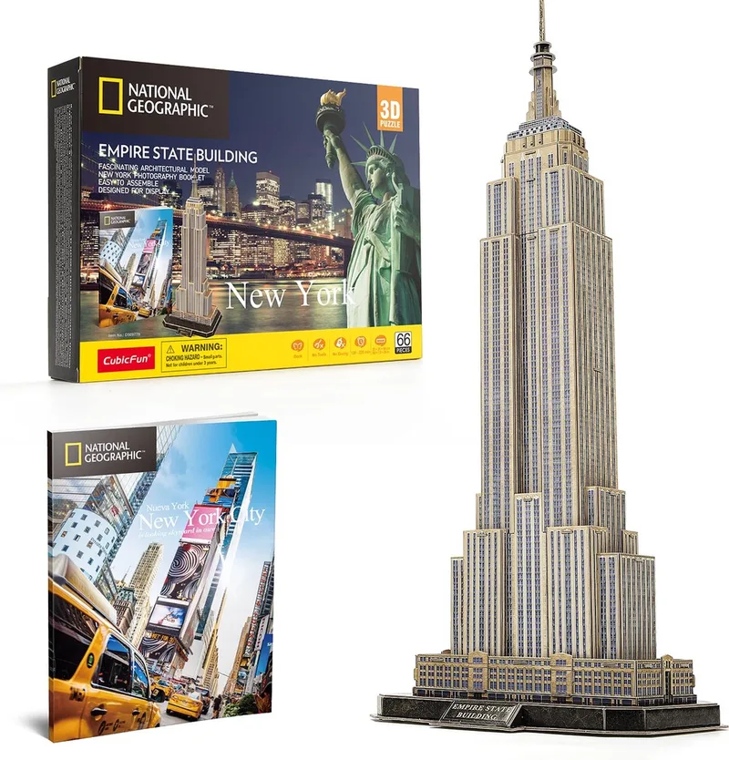 Cubic Fun - 3D-puzzel - Empire State Building from CubicFun, Multicolour edition – box