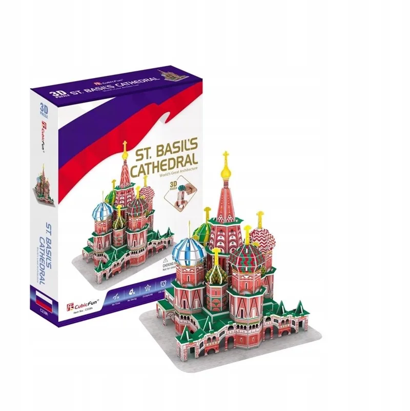 Cubic Fun 3D Puzzel Kathedraal Sint-Basilius - 46 Elementen de CubicFun – boîte