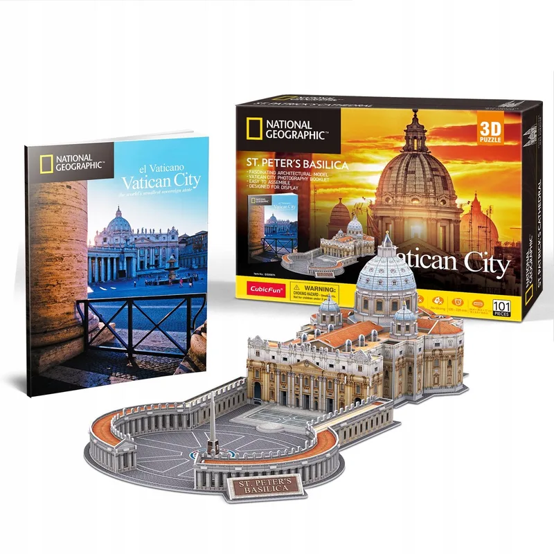 Cubic Fun 3D Puzzel Sint-Pietersbasiliek National Geographic van CubicFun – doos