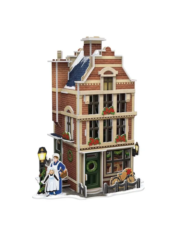 Cubic Fun 3D Puzzle Dutch Bakery with LED Lighting 3D Puzzels van CubicFun – doos