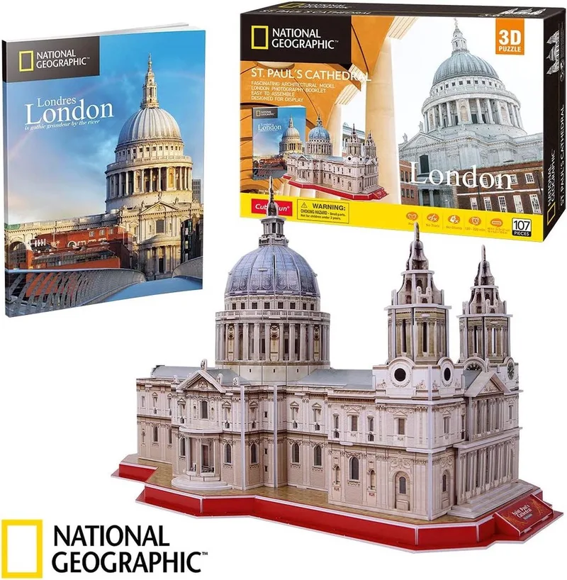 National Geographic - 3D-puzzel - Sint-Pauluskathedraal von CubicFun, Ausgabe Mehrfarbig – Schachtel