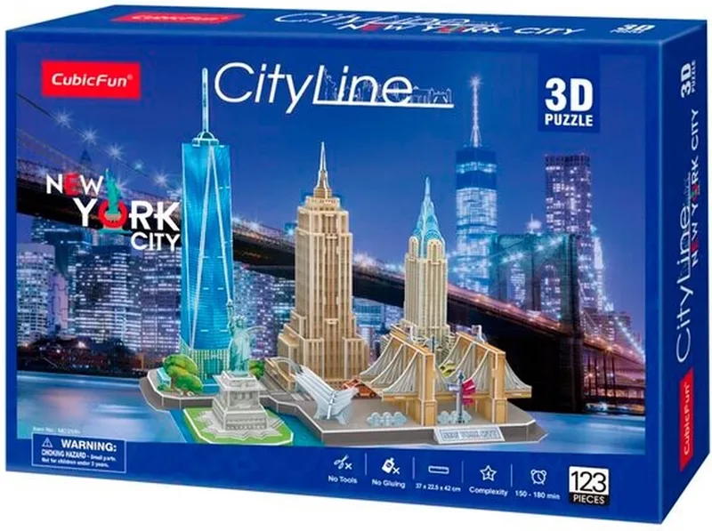 Puzzel City Line New York 3D from CubicFun – box