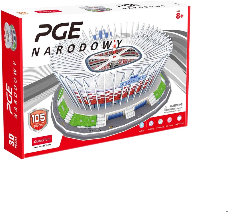 Puzzle 3D Narodowy 105 elementów van CubicFun – doos