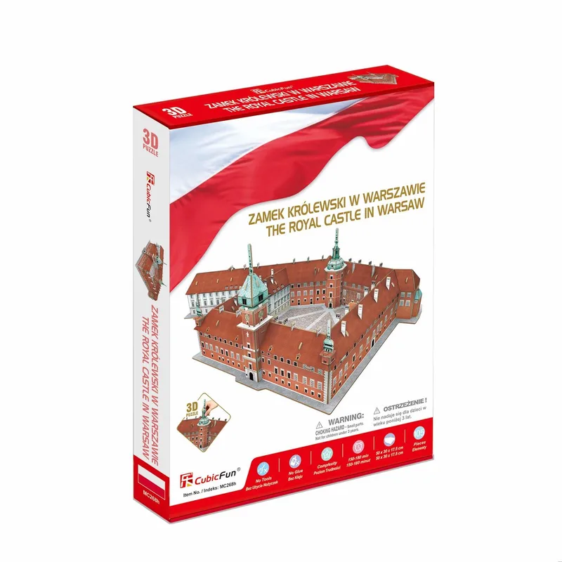 Puzzle 3D Zamek Królewski van CubicFun, editie Meerkleurig – doos