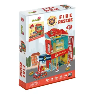 Puzzle Puzzle 3D - Fire Rescue - 51 à 99 pièces from CubicFun – box 1 of 2