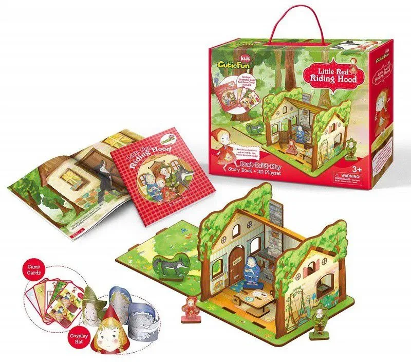 Puzzle Puzzle 3D - Little Red Riding Hood - Difficulté : 2/8 - 26 à 50 pièces de CubicFun – boîte