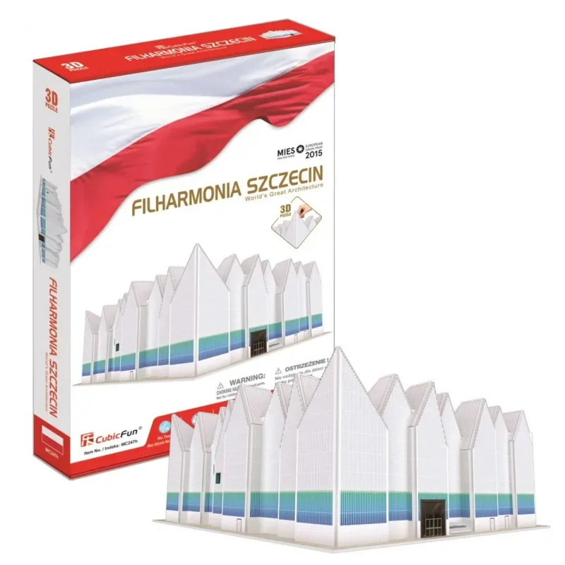 Puzzle Puzzle 3D - Philharmonie de Szczecin - 51 à 99 pièces de CubicFun – boîte