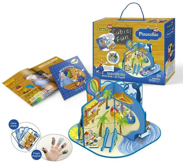 Puzzle Puzzle 3D - Pinocchio - Difficulté : 2/8 - 26 à 50 pièces