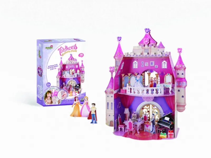 Puzzle Puzzle 3D - Princess Birthday Party - 51 à 99 pièces de CubicFun – boîte