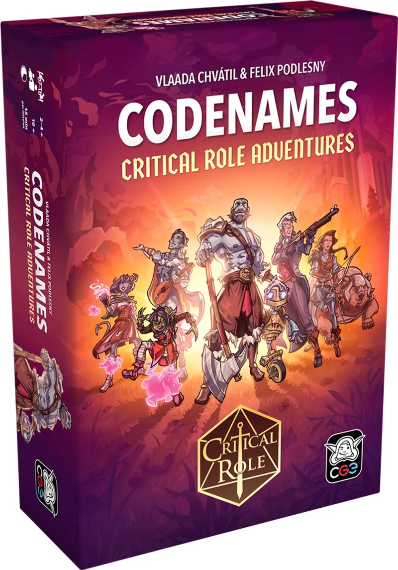 Codenames Critical Role Adventures from Czech Games Edition – box